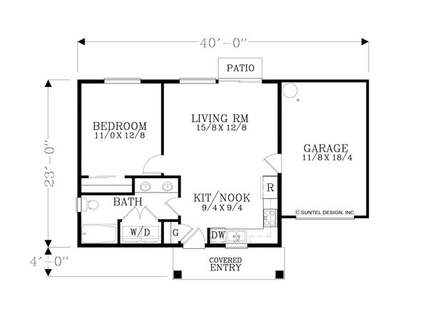 Contemporary Floor Plan - Main Floor Plan #53-667