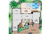 Mediterranean Style House Plan - 5 Beds 4.5 Baths 6162 Sq/Ft Plan #27-397 
