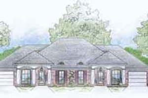 Southern Exterior - Front Elevation Plan #36-440