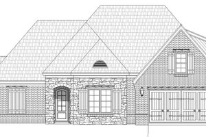 Exterior - Front Elevation 4 for Country House Plan #932-102 - 4 bed, 3 bath