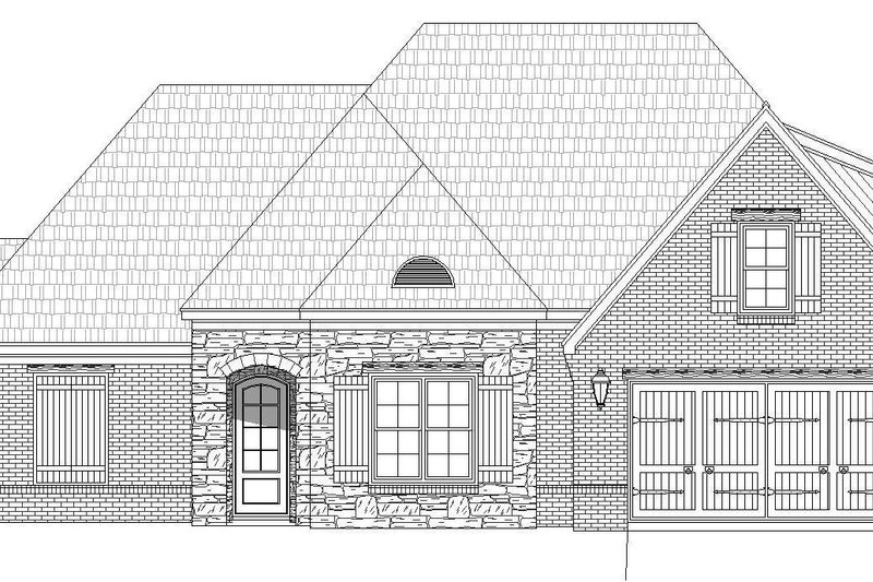 House Plan Design - Exterior - Front Elevation 4 for Country House Plan #932-102 - 4 bed, 3 bath