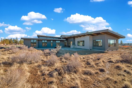 Exterior - Rear Elevation 1 for Modern House Plan #892-36 - 4 bed, 3.5 bath