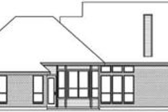 Exterior - Rear Elevation for Country House Plan #84-163 - 3 bed, 2 bath