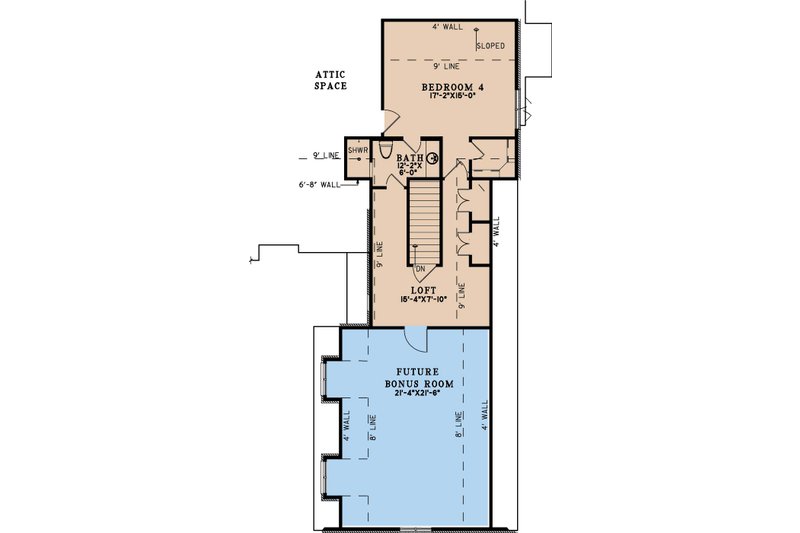 House Design - Floor Plan - Upper Floor for Contemporary House Plan #923-391 - 4 bed, 4.5 bath