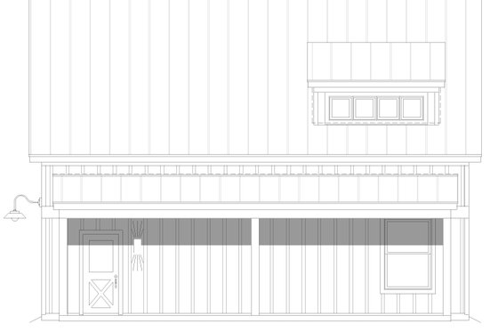 Exterior - Other Elevation 1 for Country House Plan #932-623, 1 bath