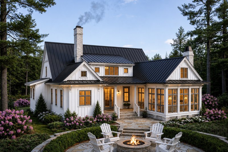 Dream House Plan - Exterior - Rear Elevation for Farmhouse House Plan #928-410 - 4 bed, 3.5 bath