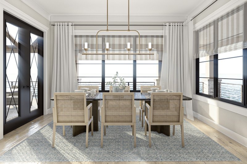 House Design - Interior - Dining Room for Beach House Plan #455-311 - 4 bed, 3.5 bath