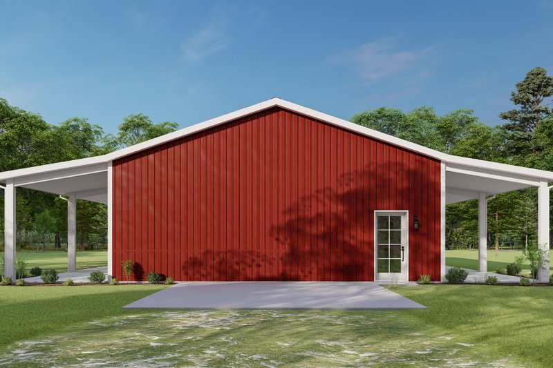 House Plan Design - Exterior - Other Elevation 1 for Barndominium House Plan #1092-57 - 3 bed, 2 bath
