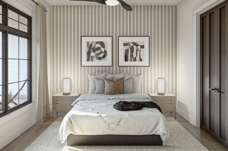 House Plan Design - Interior - Bedroom 1 for Cottage House Plan #455-541 - 4 bed, 3 bath