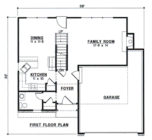 Traditional Floor Plan - Main Floor Plan #67-472