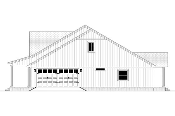Exterior - Other Elevation 1 for Farmhouse House Plan #430-442 - 4 bed, 3 bath