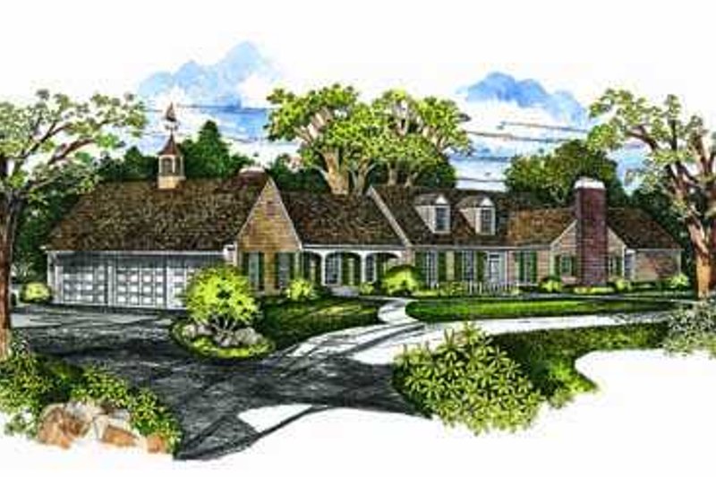 Home Plan - Southern Exterior - Front Elevation Plan #72-174