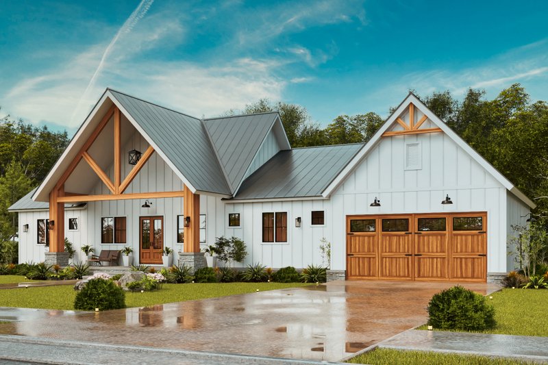 Dream House Plan - Exterior - Front Elevation 13 for Farmhouse House Plan #119-475 - 3 bed, 3.5 bath