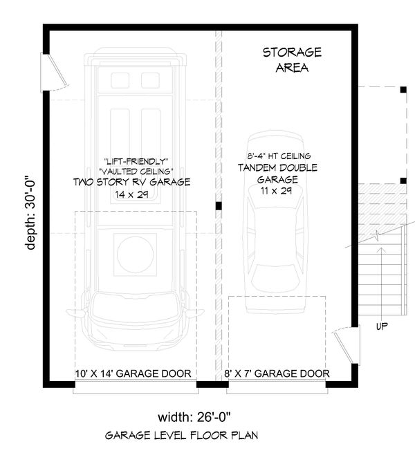 Home Plan - Contemporary Floor Plan - Lower Floor Plan #932-70