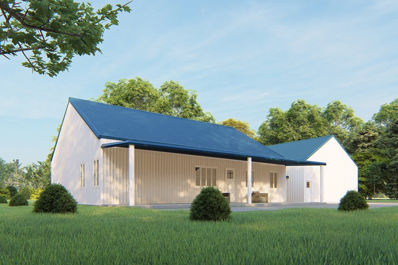 Dream House Plan - Exterior - Other Elevation 5 for Barndominium House Plan #1107-3 - 3 bed, 2 bath