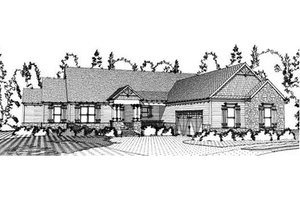 Craftsman Exterior - Front Elevation Plan #63-371