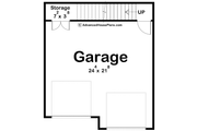 Cottage Style House Plan - 1 Beds 1 Baths 704 Sq/Ft Plan #455-550 