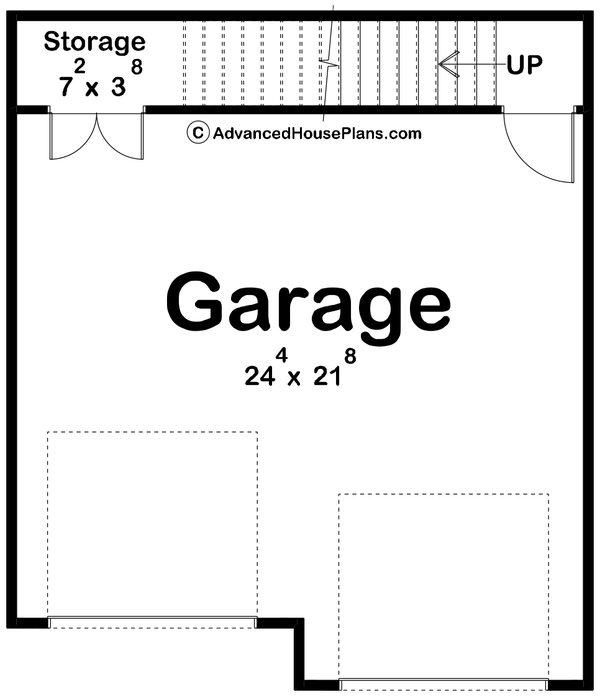 Cottage Floor Plan - Main Floor Plan #455-550