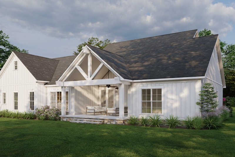 House Design - Exterior - Other Elevation 2 for Farmhouse House Plan #923-386 - 4 bed, 3 bath