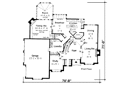 European Style House Plan - 4 Beds 3.5 Baths 4118 Sq/Ft Plan #312-328 