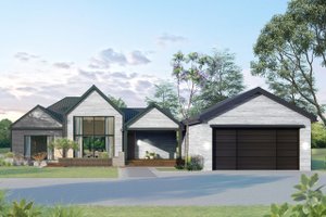 Home Plan - Ranch Exterior - Front Elevation Plan #1075-1