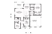 Farmhouse Style House Plan - 3 Beds 2.5 Baths 1704 Sq/Ft Plan #48-985 