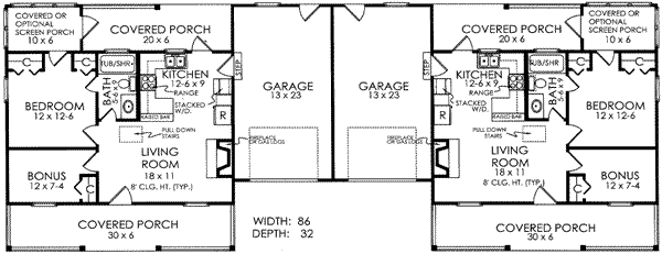House Plan Design - Ranch Floor Plan - Main Floor Plan #21-128