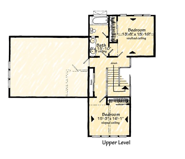 House Blueprint - Barndominium Floor Plan - Upper Floor Plan #942-62