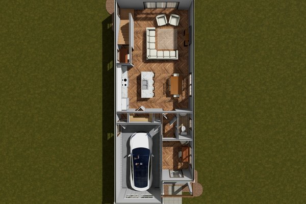House Plan Design - Cottage Floor Plan - Main Floor Plan #513-2267
