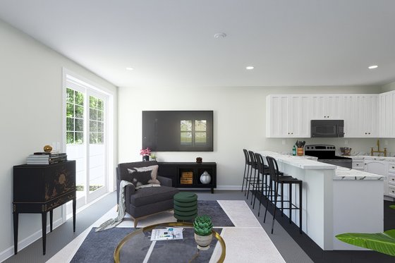 Interior - Kitchen for Modern House Plan #1060-213 - 2 bed, 2.5 bath