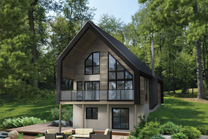 Cottage Exterior - Front Elevation Plan #25-4933