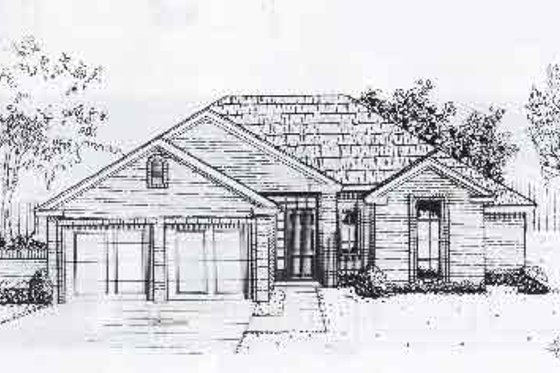 Exterior - Front Elevation for Traditional House Plan #310-890 - 3 bed, 2 bath