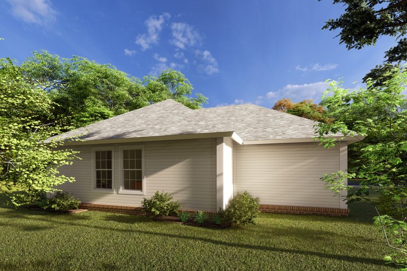 Dream House Plan - Exterior - Rear Elevation for Cottage House Plan #513-2200 - 2 bed, 1 bath