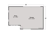 Traditional Style House Plan - 0 Beds 0 Baths 816 Sq/Ft Plan #124-892 