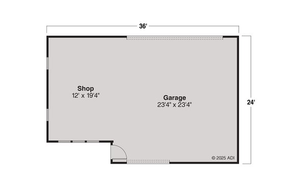 Floor Plan - Main Floor for Traditional House Plan #124-892, 0 bath