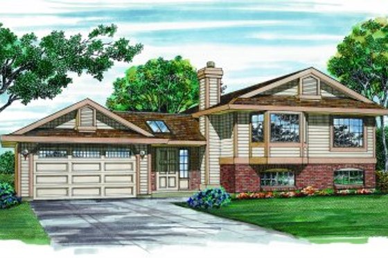 Exterior - Front Elevation for Traditional House Plan #47-236 - 3 bed, 1 bath