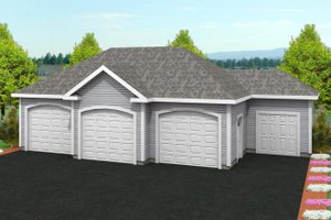 Traditional Exterior - Front Elevation Plan #75-209