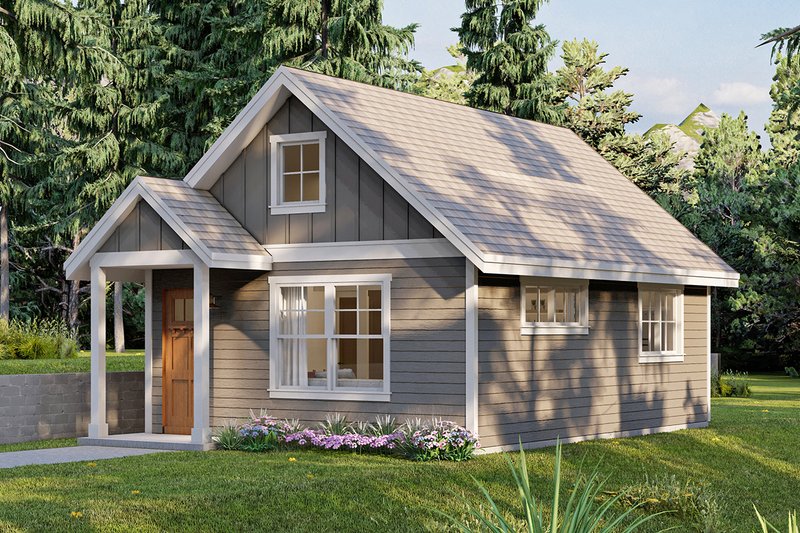 Dream House Plan - Exterior - Other Elevation for Cottage House Plan #124-1372, 1 bath