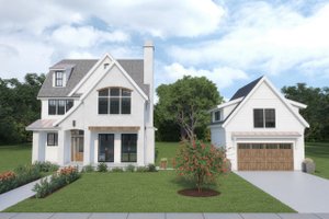 Home Plan - Farmhouse Exterior - Front Elevation Plan #1070-112