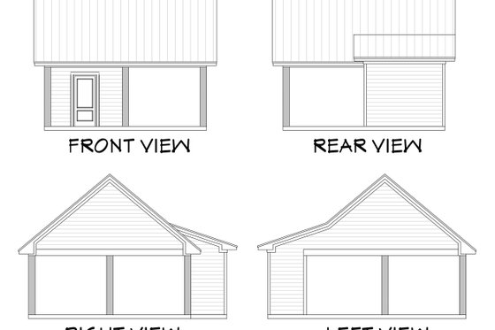 Exterior - Other Elevation 3 for Farmhouse House Plan #430-198 - 4 bed, 3 bath