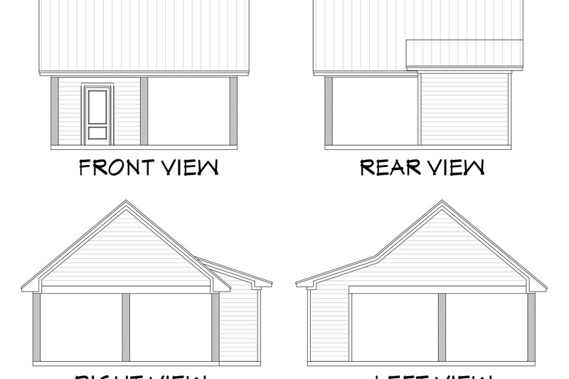 House Plan Design - Exterior - Other Elevation 3 for Farmhouse House Plan #430-198 - 4 bed, 3 bath