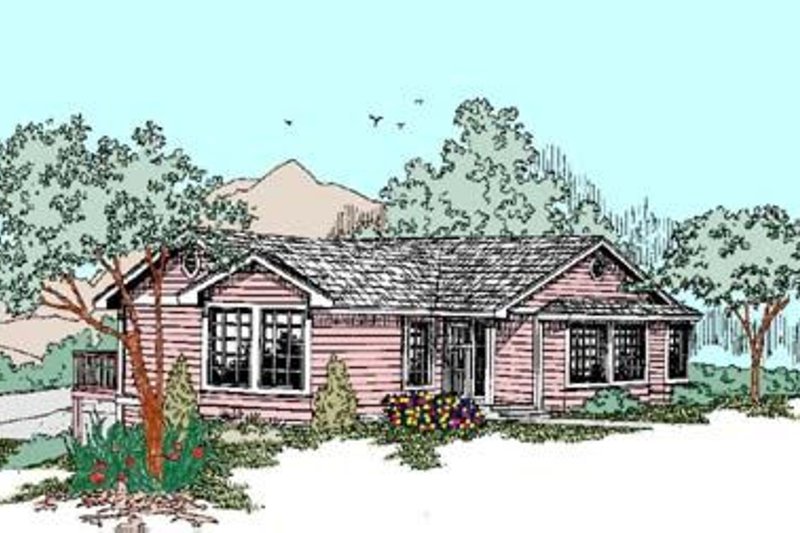 Home Plan - Traditional Exterior - Front Elevation Plan #60-427