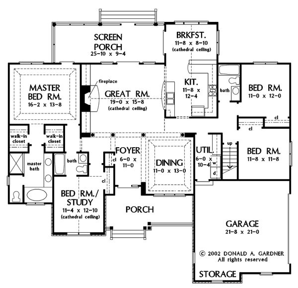 Dream House Plan - Country Floor Plan - Main Floor Plan #929-9