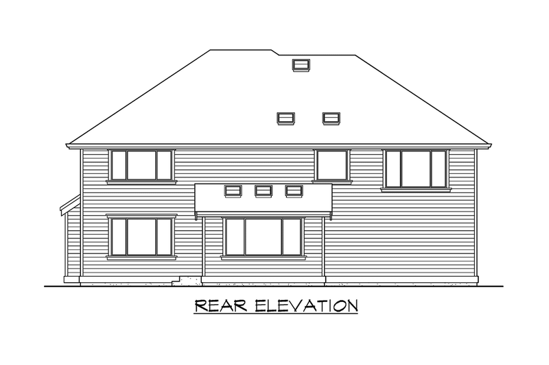 Dream House Plan - Exterior - Other Elevation 2 for Traditional House Plan #132-137 - 4 bed, 2.5 bath