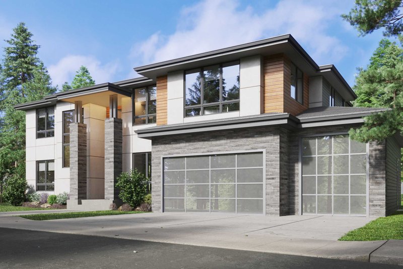 Architectural House Design - Exterior - Other Elevation 1 for Contemporary House Plan #1066-172 - 5 bed, 3.5 bath