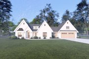Tudor Style House Plan - 2 Beds 2 Baths 1616 Sq/Ft Plan #1109-2 Exterior 
