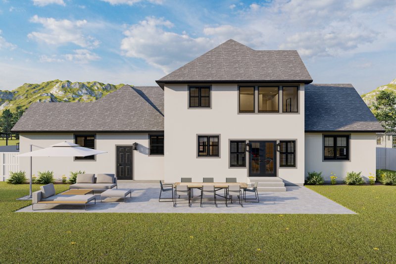 House Design - Exterior - Rear Elevation for Traditional House Plan #1060-148 - 3 bed, 2.5 bath
