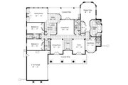 Mediterranean Style House Plan - 4 Beds 4 Baths 3445 Sq/Ft Plan #417-386 