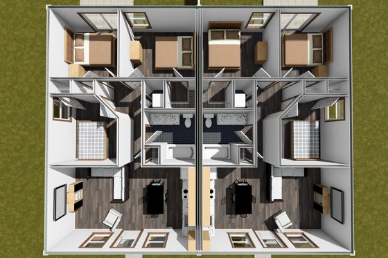 Floor Plan - Main Floor for Cottage House Plan #513-2303 - 3 bed, 1 bath