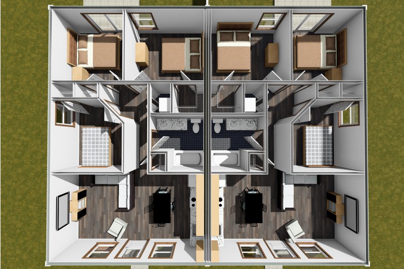 Architectural House Design - Floor Plan - Main Floor for Cottage House Plan #513-2303 - 3 bed, 1 bath